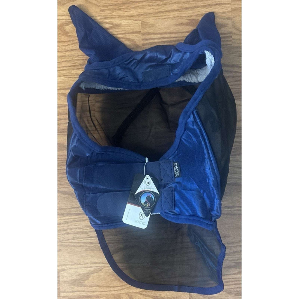 Harrison Howard Champion Horse Fly Mask w/ UV Protection, Long Nose & Ears, Full