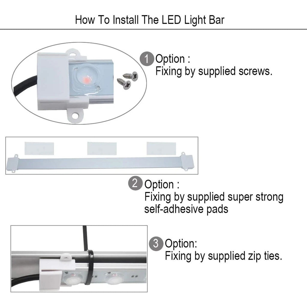 Grow Light Kit 4 x 16-Inch 45W LED Full Spectrum Grow Light Strips Greenhouse, G
