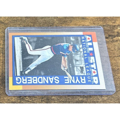 1990 Topps #398 Ryne Sandberg Baseball Card All-Star National League Pack Fresh