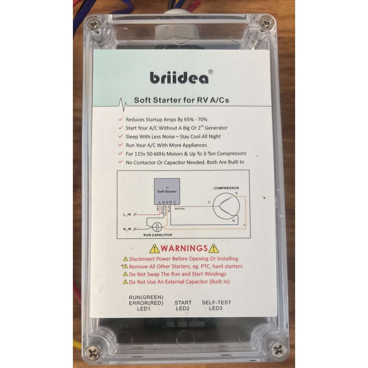 Briidea Soft Start for RVs Air Conditioner For 115v 50-60hz Motors HASS-02