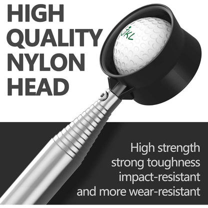 JKL 9Ft Two-Sided Telescopic Golf Ball Retriever for Water Stainless Steel Shaft