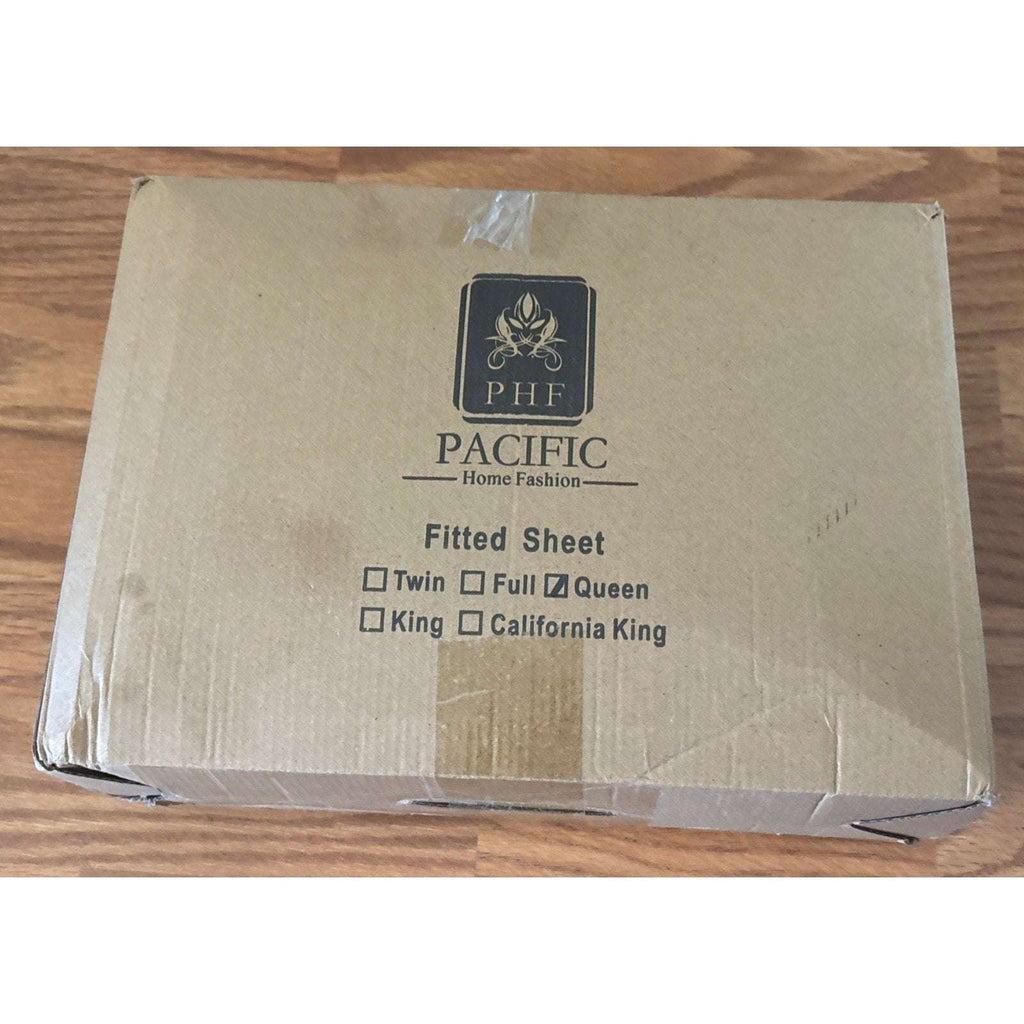 PHF Truly Velvet Fitted Sheet Queen Size Luxury Super Soft & Cozy Deep Fit Khaki