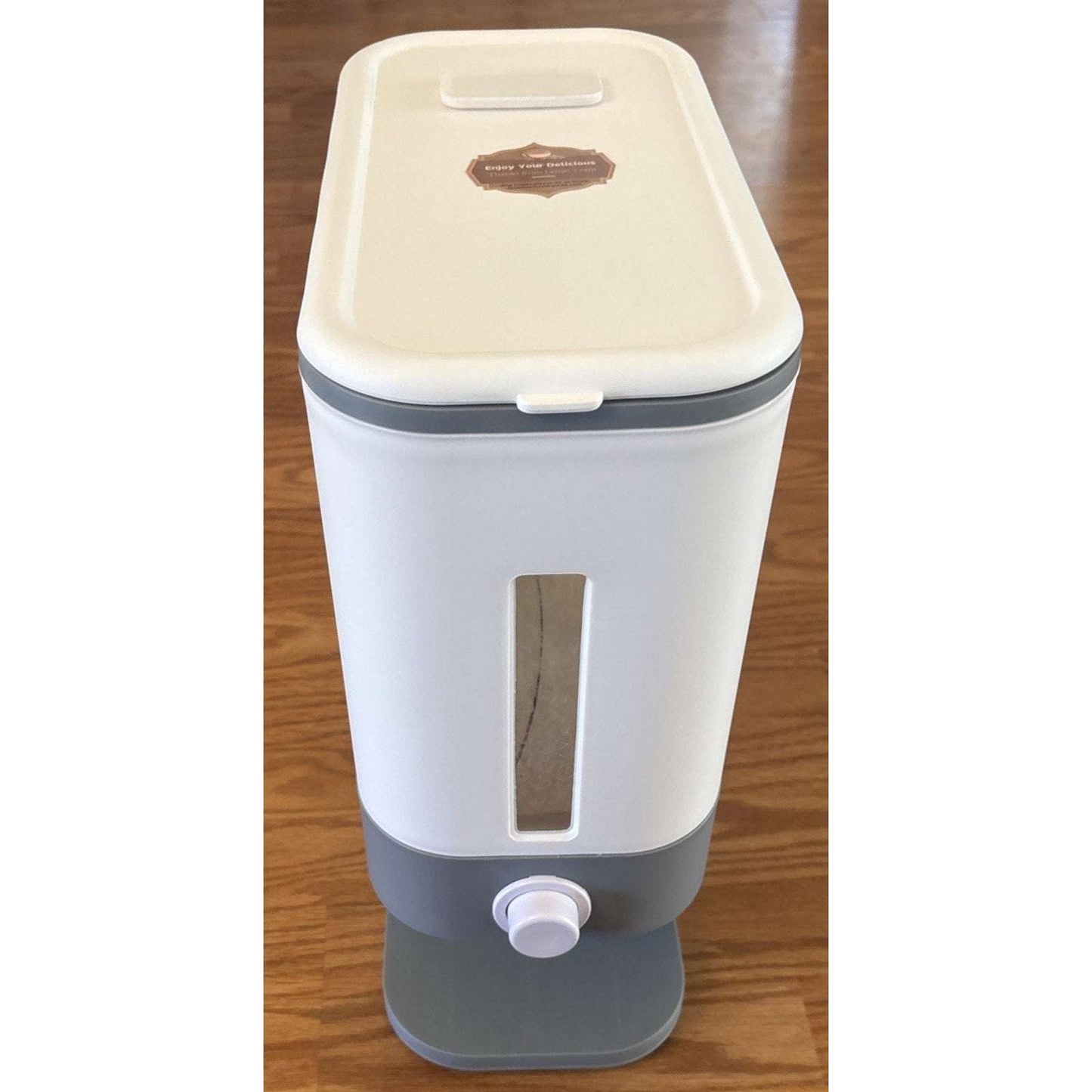 25lbs Rice Dispenser w/ Measuring Cup & Built-in Fresh Box Moisture/Insect Free