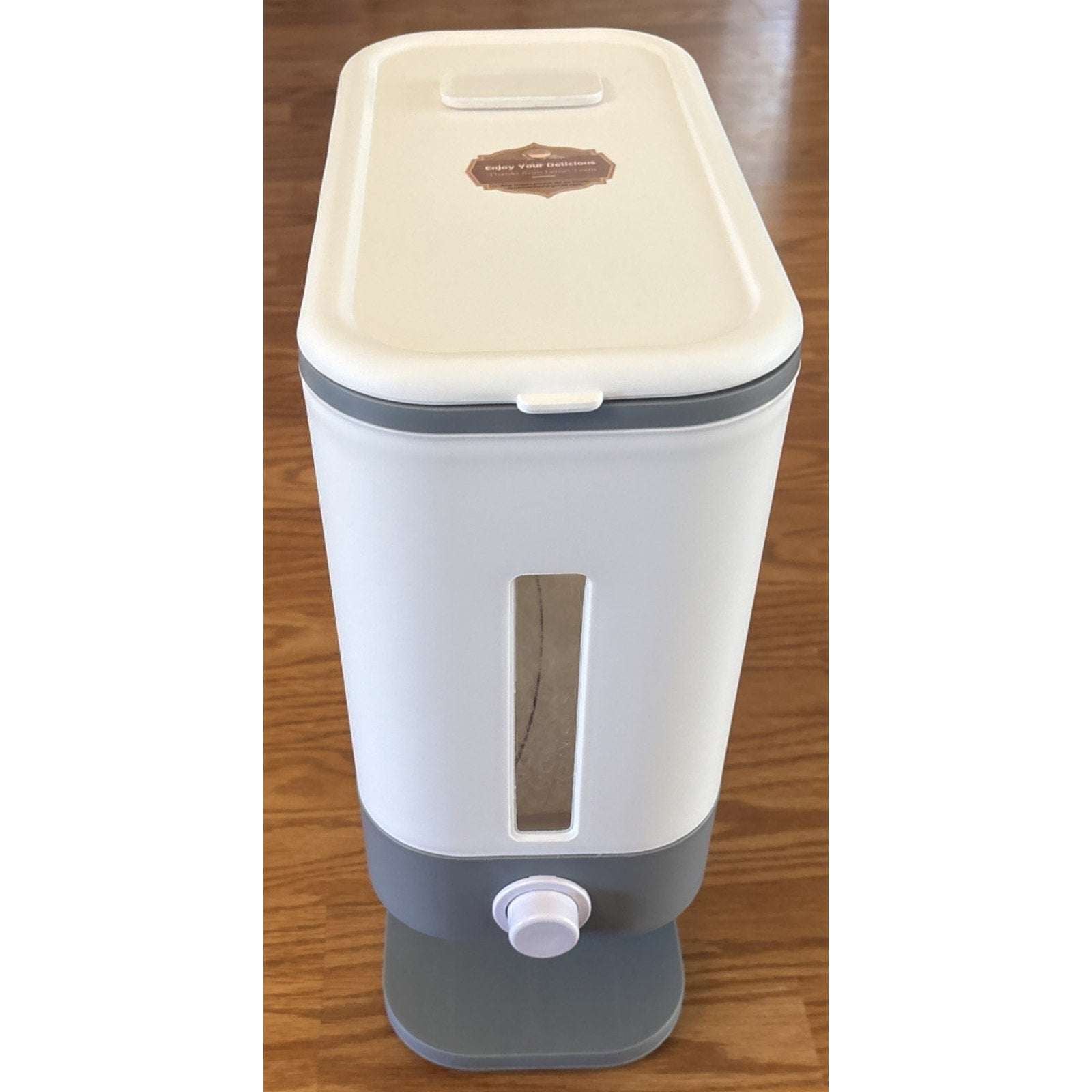 25lbs Rice Dispenser w/ Measuring Cup & Built-in Fresh Box Moisture/Insect Free
