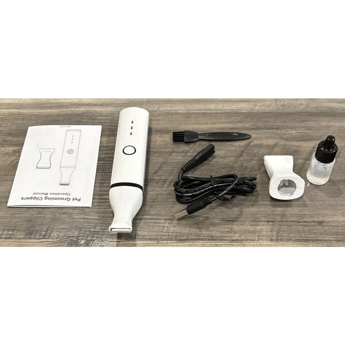 oneisall Dog Paw Trimmer, Cordless Rechargeable Paw Trimmer w Double Blades NEW