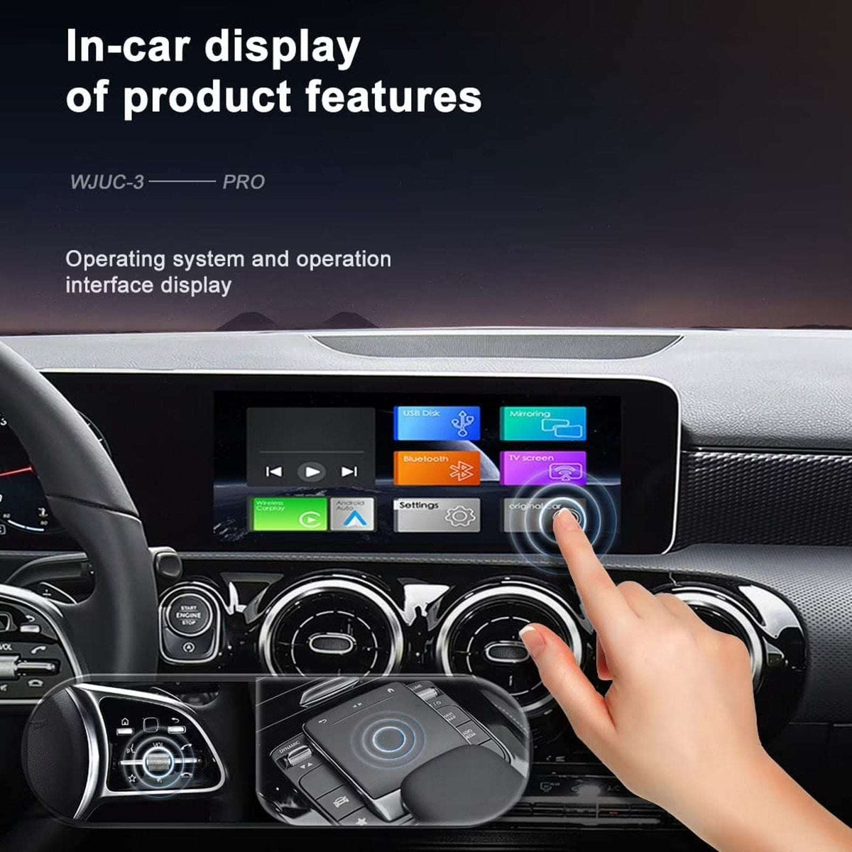 MMB Wired to Wireless CarPlay Android Auto USB Dongle AI Box PRO w/ Mirror-Link