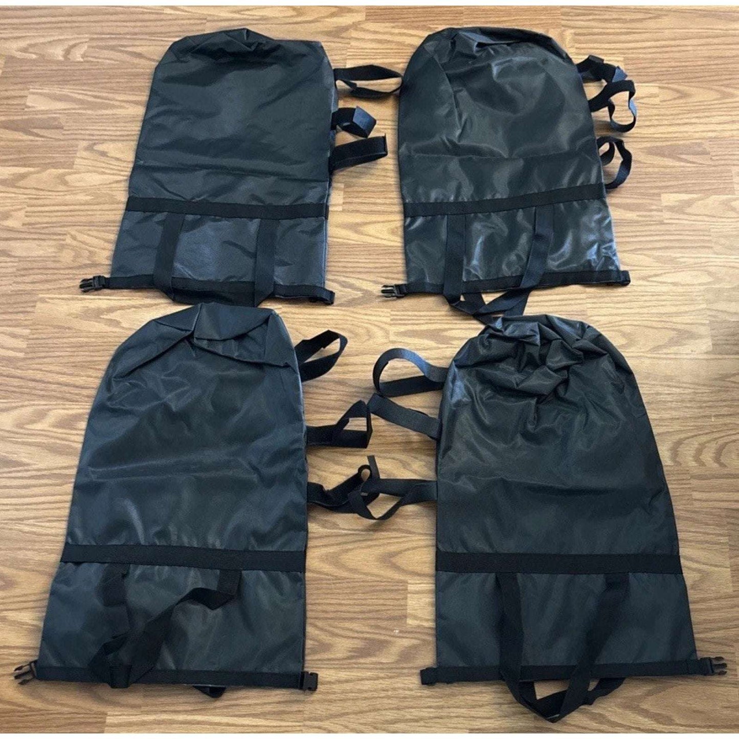 300lbs Canopy Weights Sand Bags Set of 4, XL Heavy Duty 1680D Black Sandbags