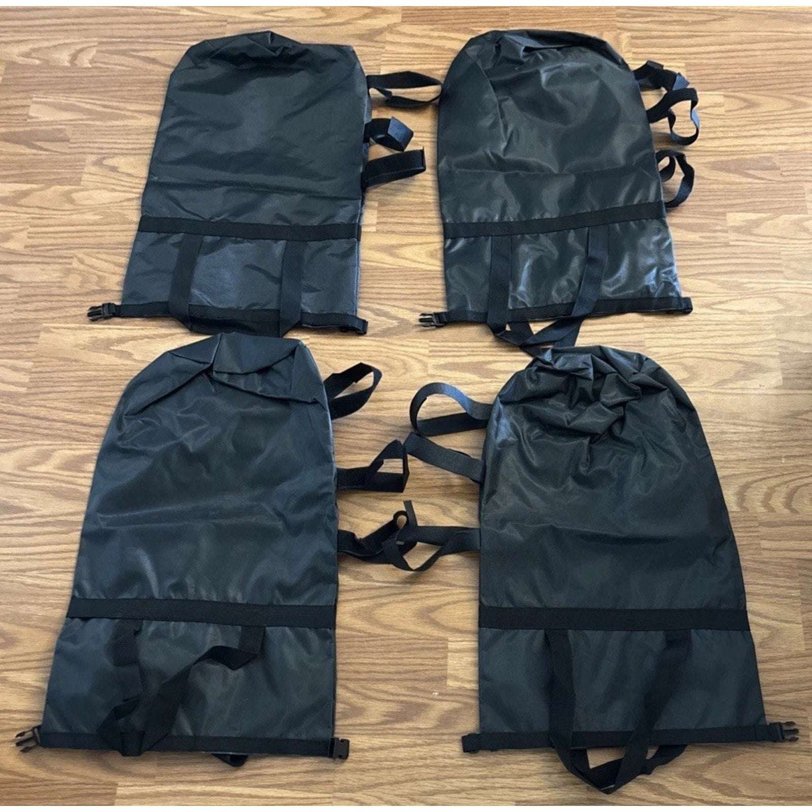 300lbs Canopy Weights Sand Bags Set of 4, XL Heavy Duty 1680D Black Sandbags