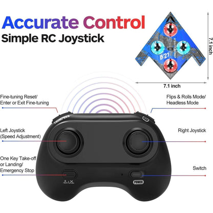 LM19-C Quadcopter 2.4GHz RC Drone for Beginners 2 Batteries Headless Mode Stunt