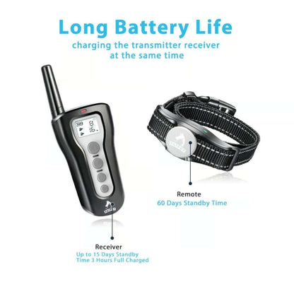 PATPET P320 Remote Dog Training Shock Collar 1000' Range Rechargeable Waterproof