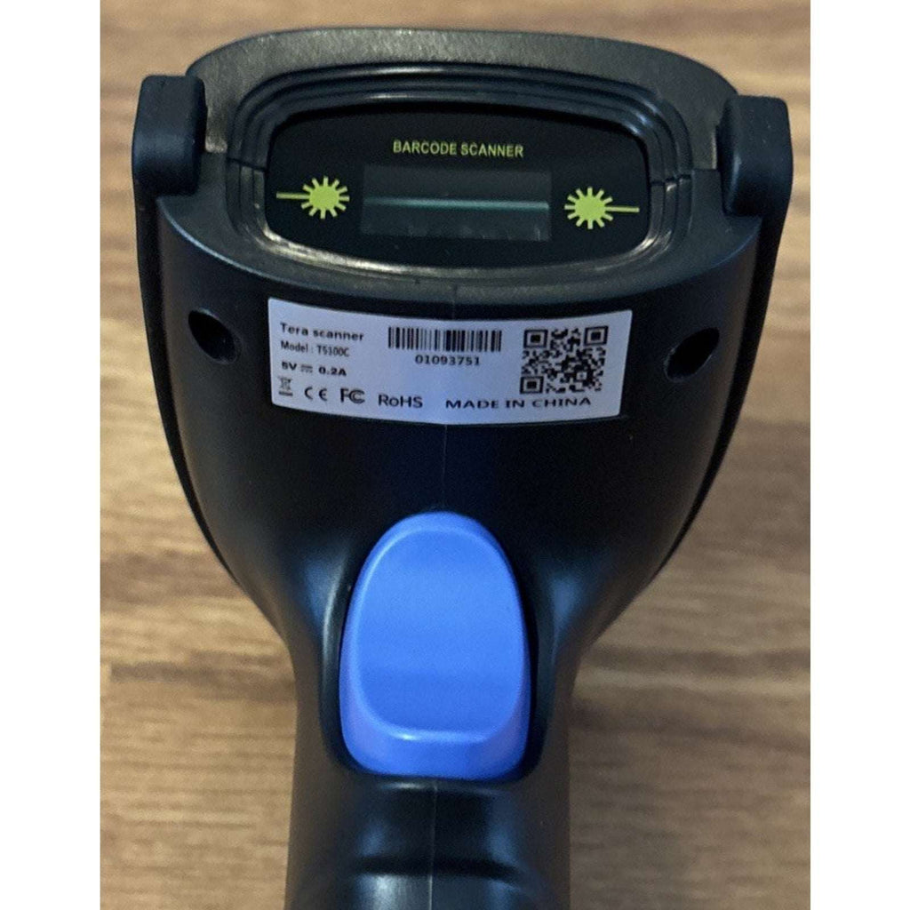 Tera Wireless CCD 1D Barcode Scanner T5100C USB 2.4GHz Wireless & Bluetooth