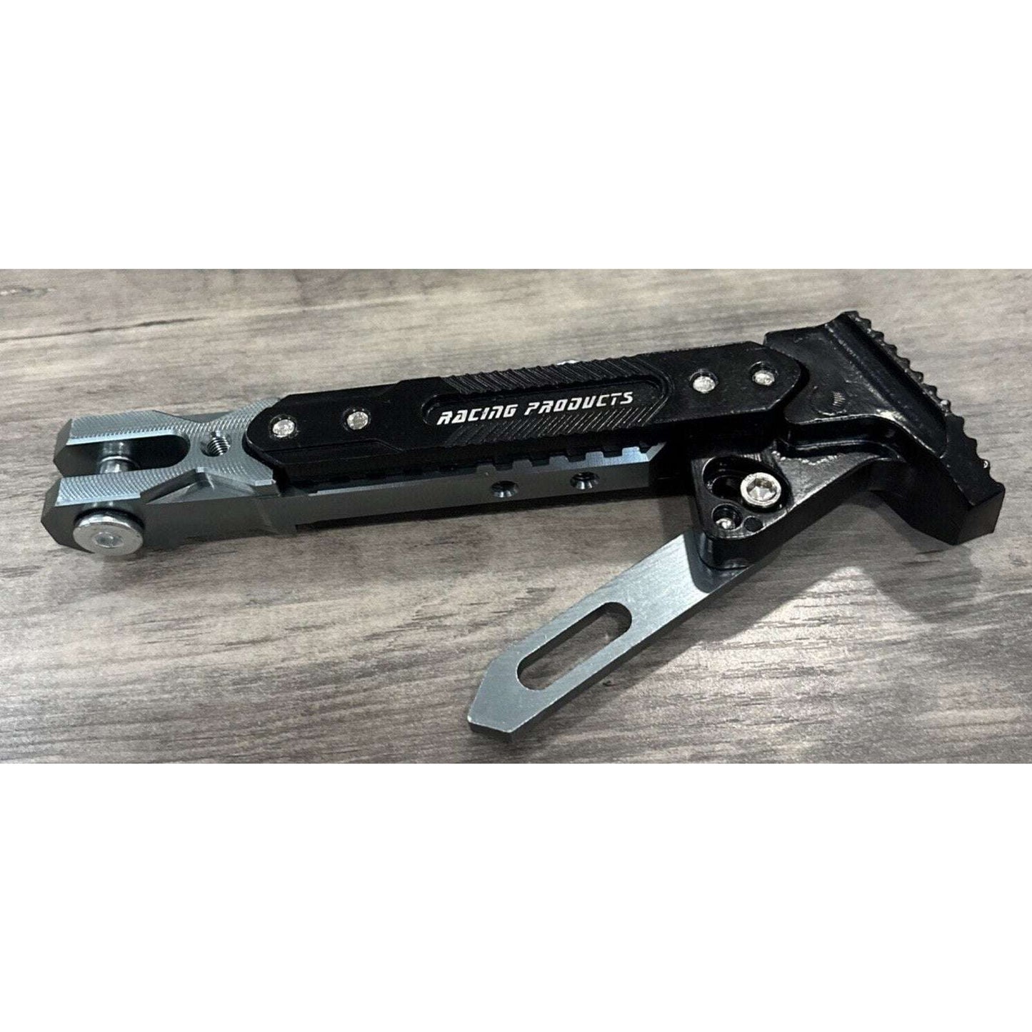 Motorcycle CNC Aluminum Alloy Kickstand Foot Side Support Adjustable READ