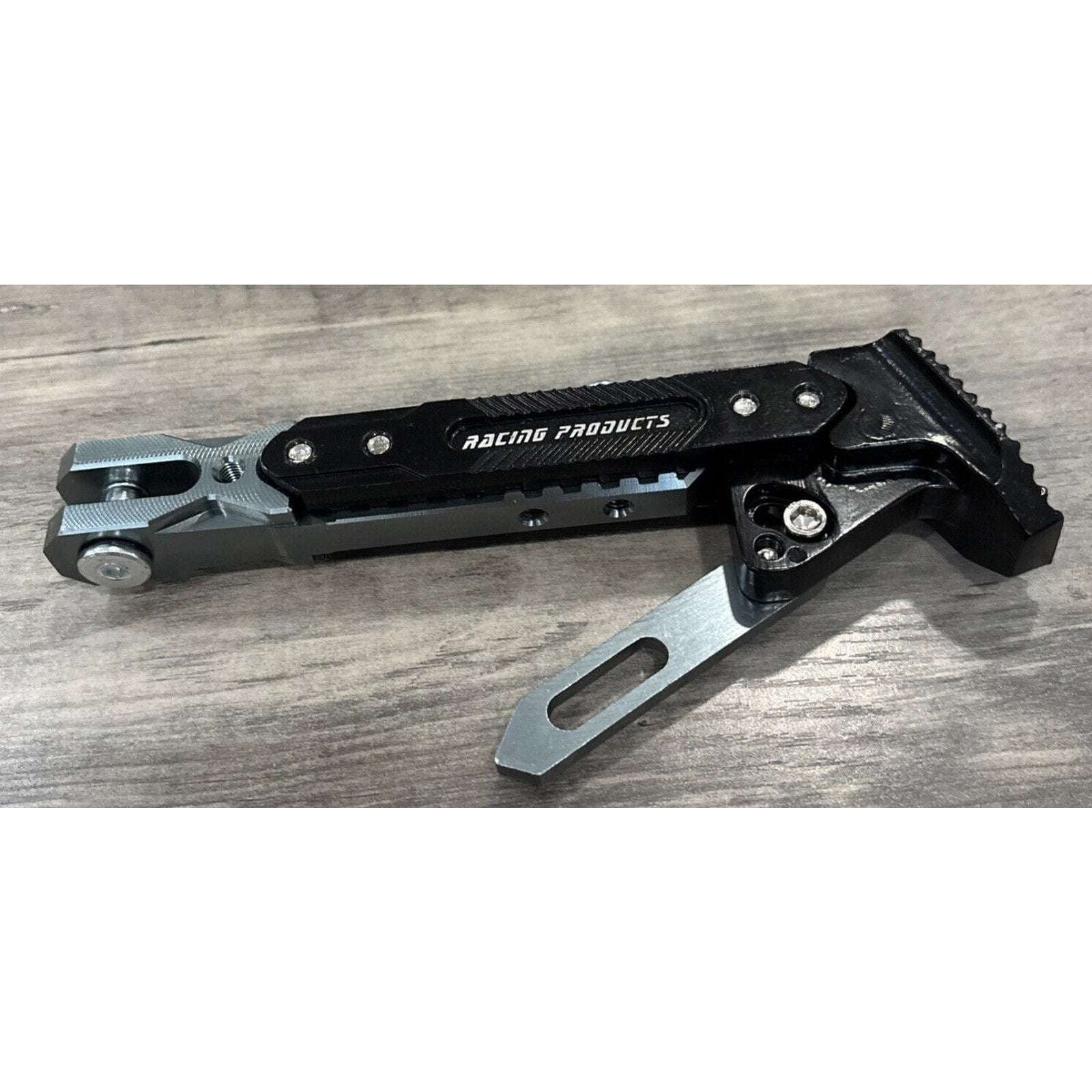 Motorcycle CNC Aluminum Alloy Kickstand Foot Side Support Adjustable READ