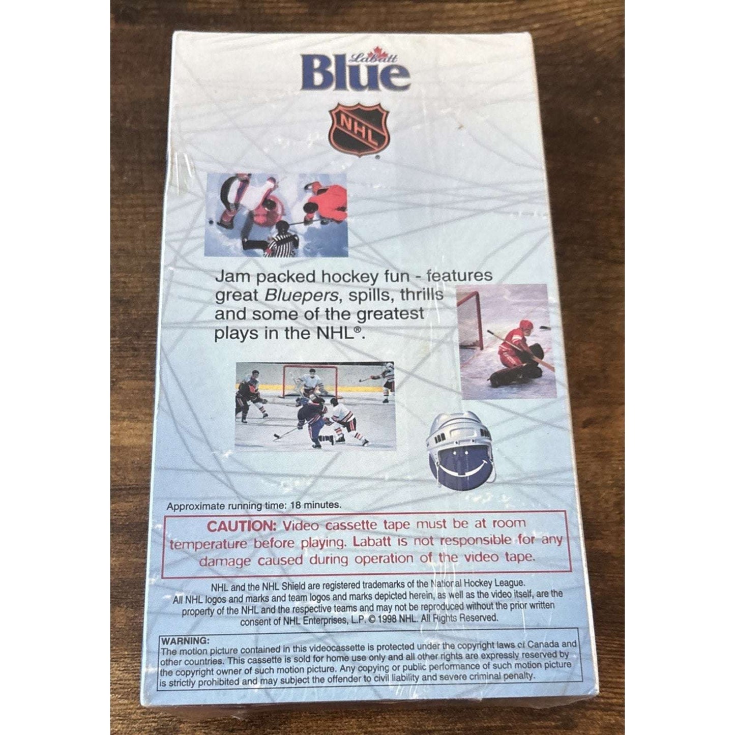 Labatt Blue NHL Video Volume #4 VHS New - Sealed - Bloopers, Spills & Thrills