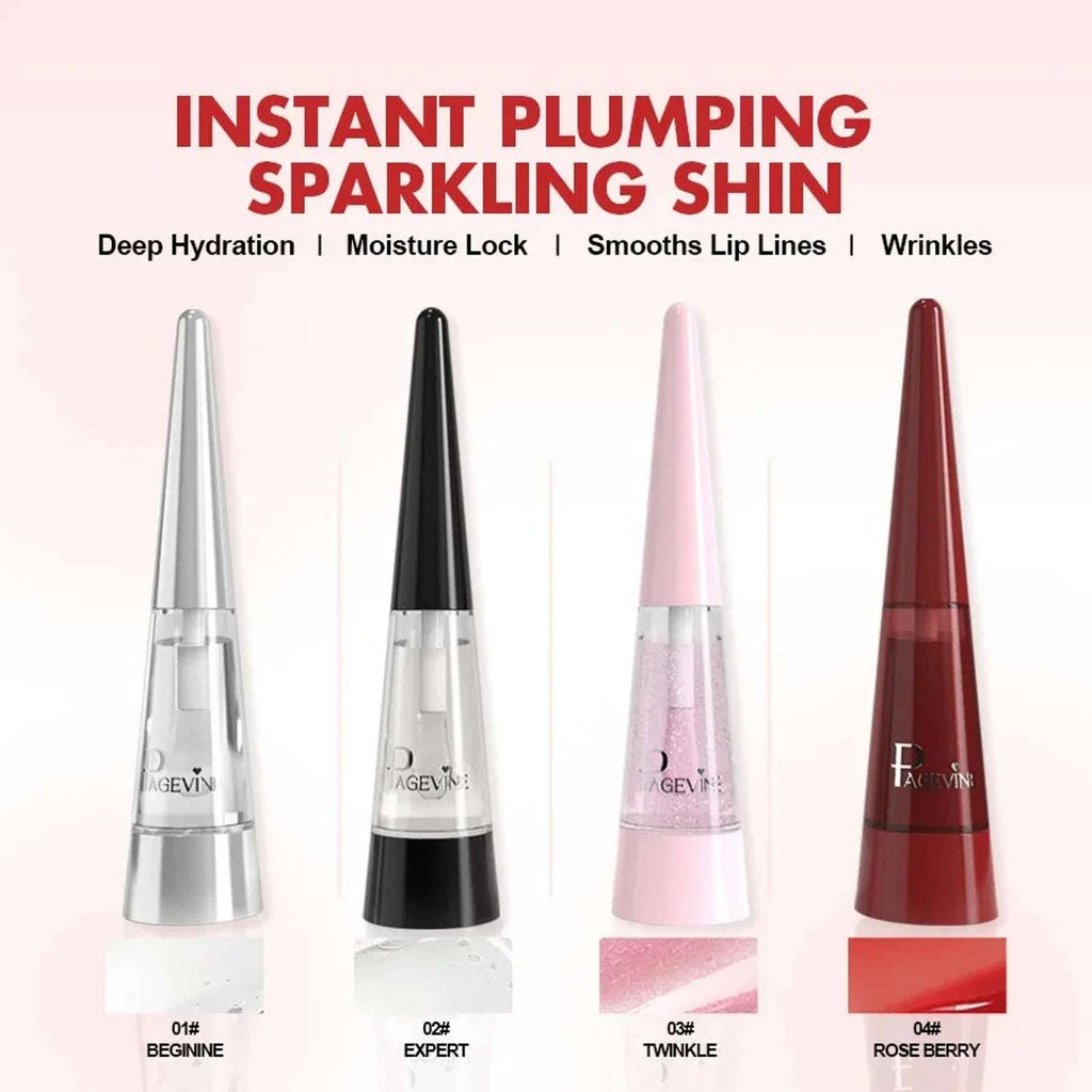 Page Vine Expert Clear Gloss Lip Plumper Exfoliating Lip Oil Exp 11/2030