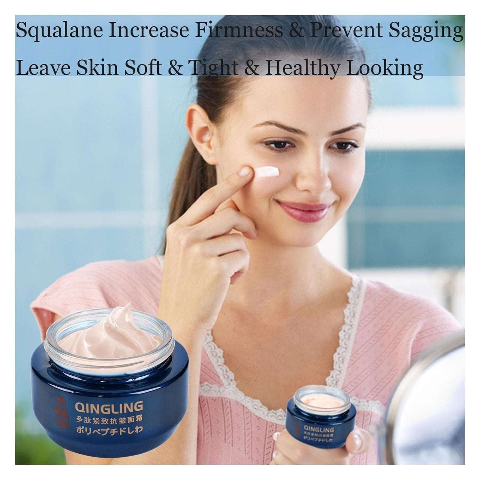 Japanese Qingling Wrinkle Removal Cream, Anti-Aging Moisturizer Skincare 03/2028