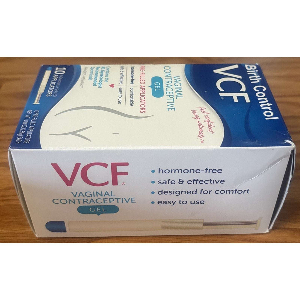 VCF Vaginal Contraceptive Gel Pre-Filled Applicators Hormone Free 10 Ct 2 Pack