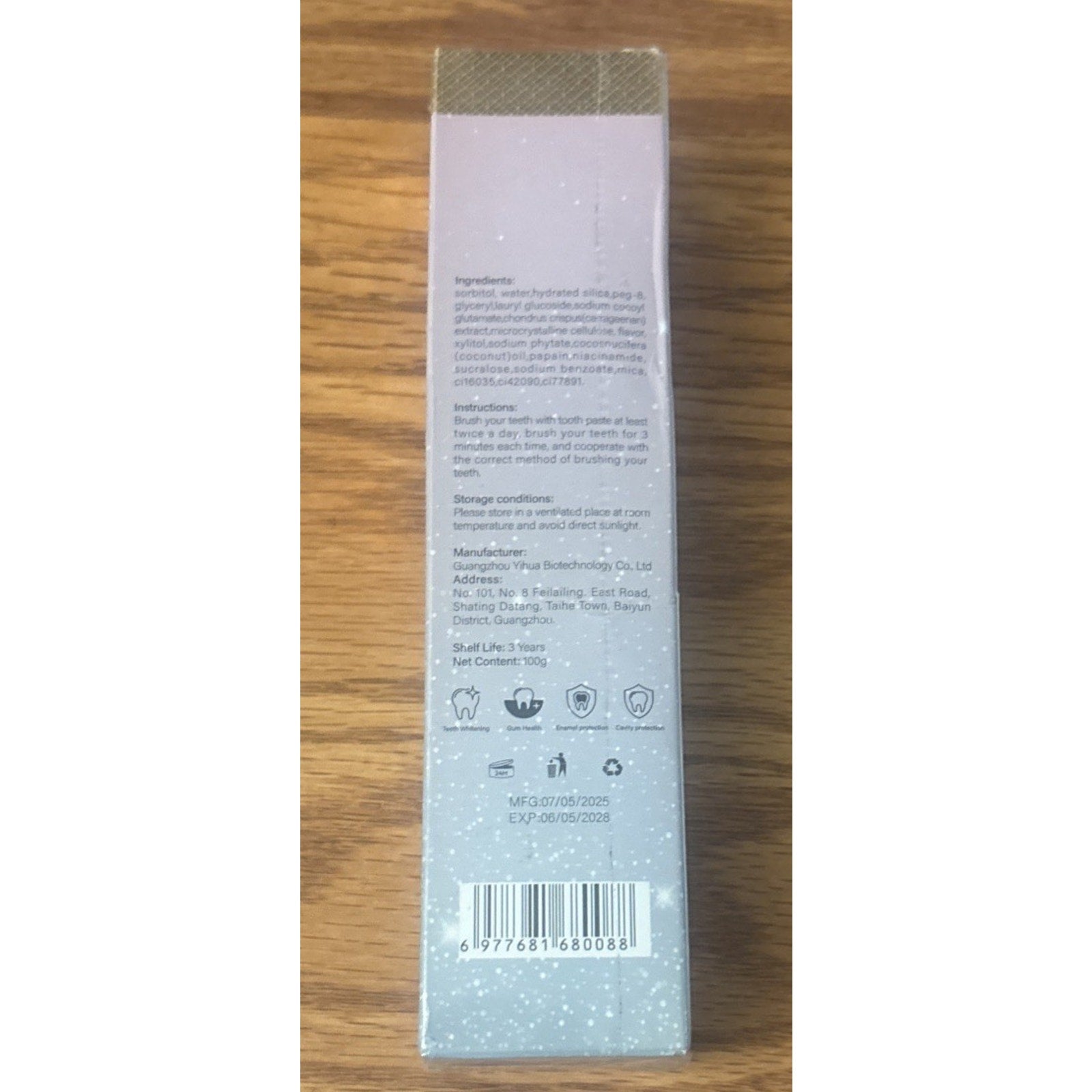 UTOGRU Niacinamide Whitening Toothpaste, Teeth Whitening 100g / 3.8oz