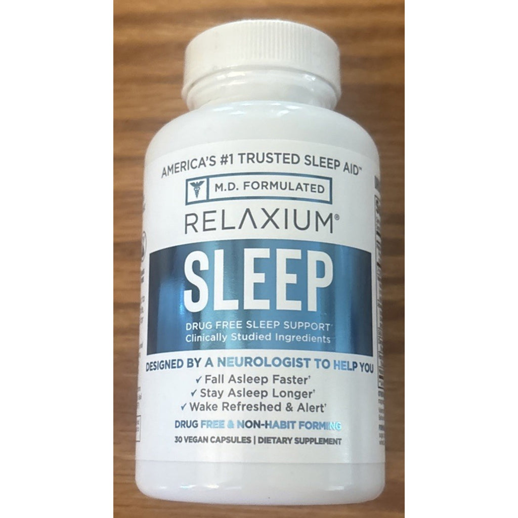 2 x Relaxium Natural Sleep Aid Non-Habit Forming Sleep Faster Stay Asleep Longer