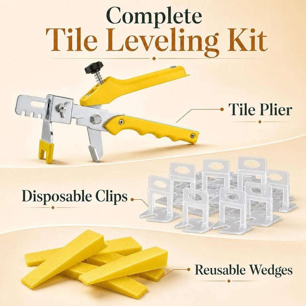 800 Pcs DGSL 1/8" Tile Leveling System with Tile Pliers - 600 Spacers 200 Wedges