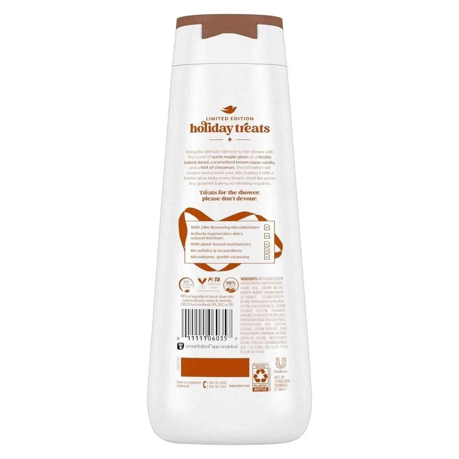 Dove Holiday Treats Limited Edition Body Wash - Maple Glazed Donut - 20 FL OZ