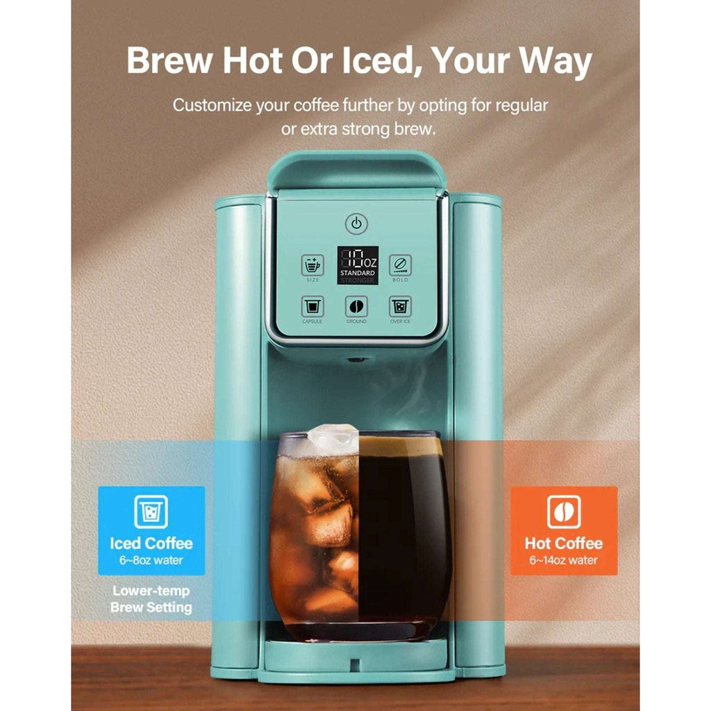 SHARDOR Single Serve Coffee Maker, Hot & Iced Coffee Machine K Cup, Pod & Ground