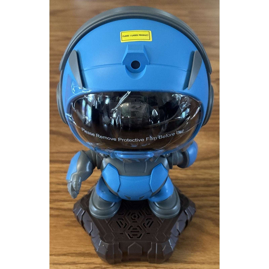BLUE Robot Astronaut Galaxy Star Projector Lamp & Bluetooth Speaker w/ Remote