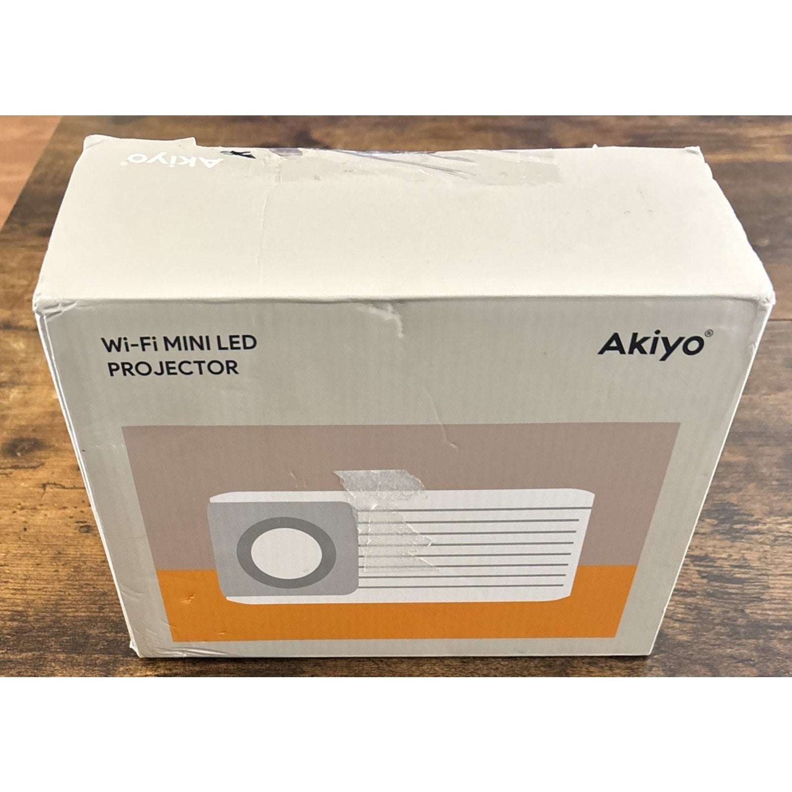 Akiyo WiFi Led Portable Projector w/ Stand & Remote Bundle iOS Android PC PS5