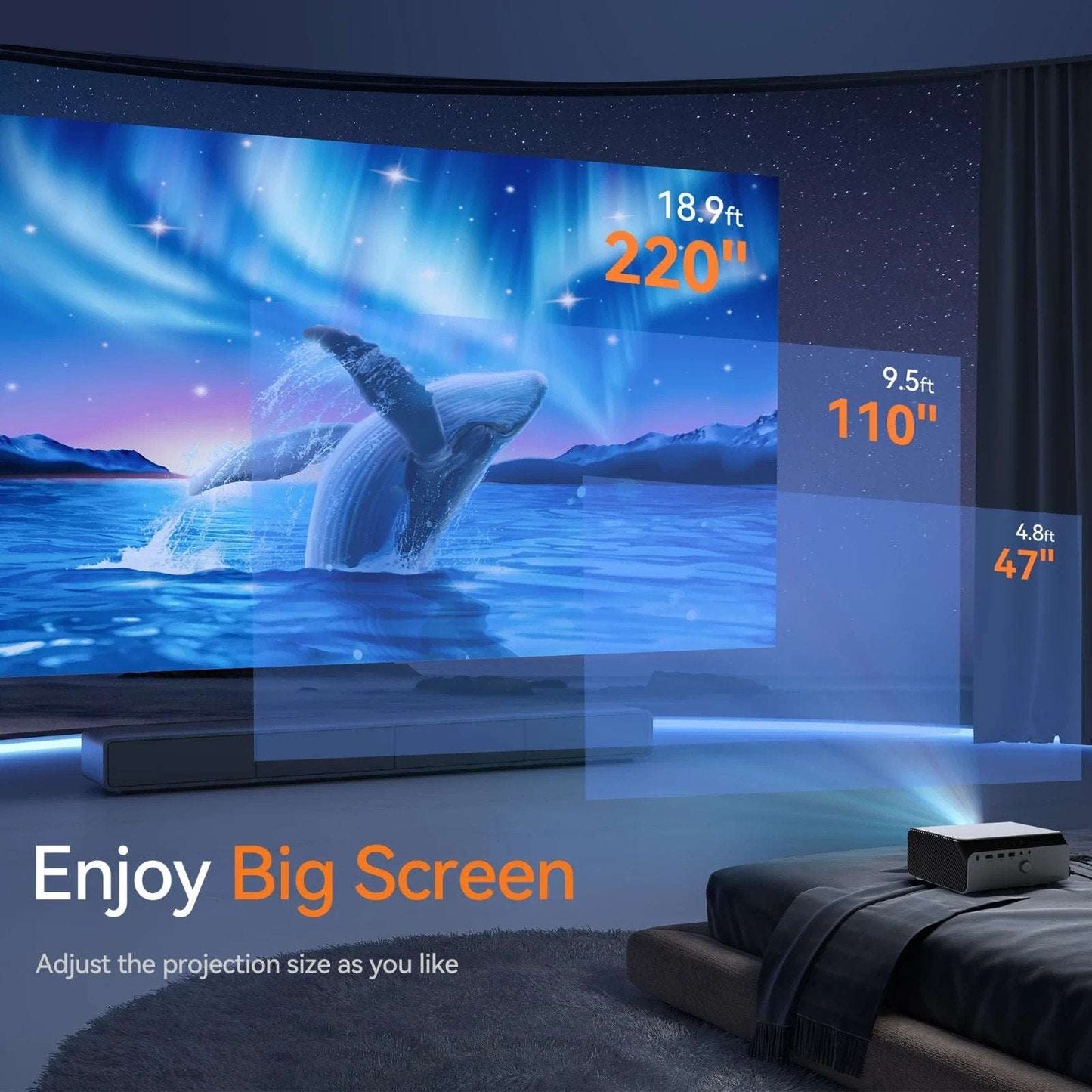 VANKYO Leisure 495W Native 1080P Projector Full HD 5G WiFi Video Bluetooth Dolby
