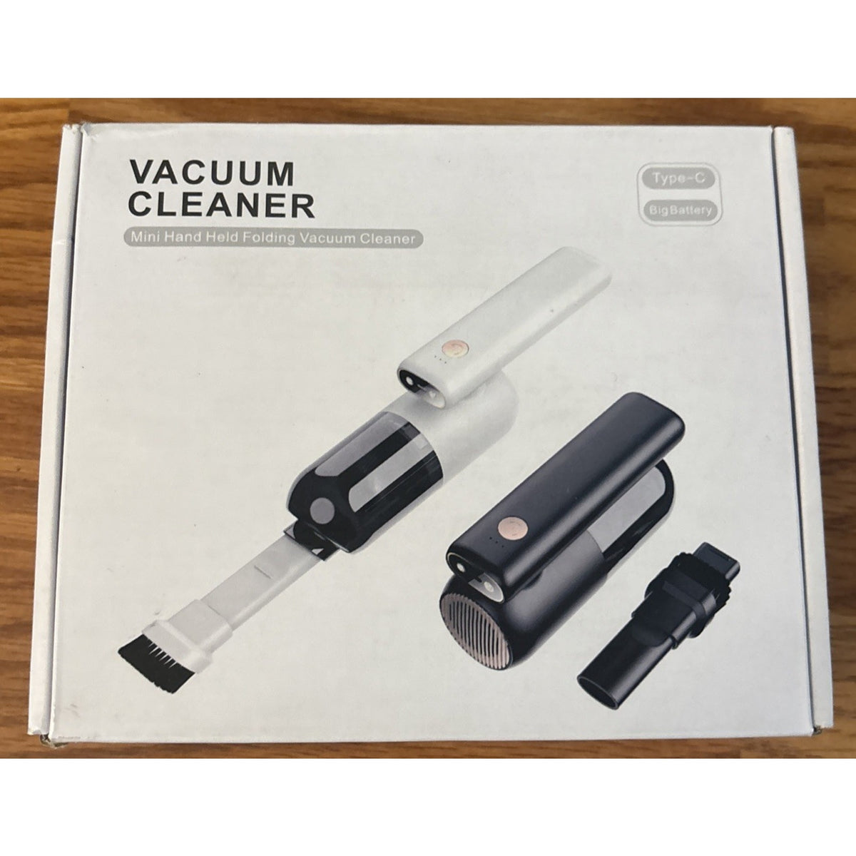 TESLA Handheld Cordless Vacuum Car Auto Home Folding w Dual LED Light High Power