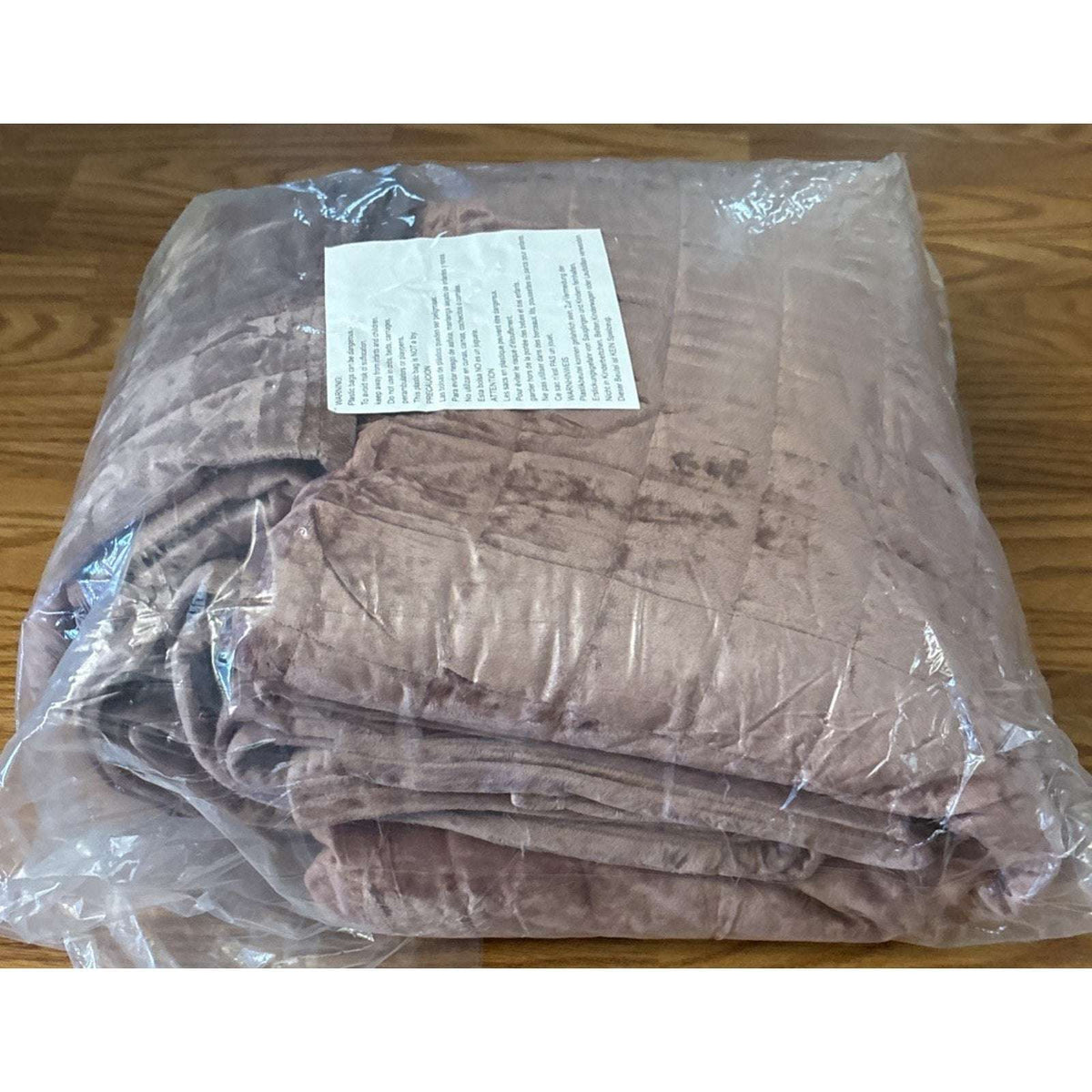 RECYCO Luxury Velvet Quilt Set Full Queen Size Bedding Ultra Soft in Dusty Mauve