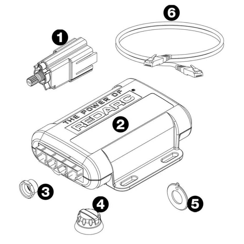 REDARC Tow-Pro Liberty Electric Trailer Brake Controller EBRH-ACCNA 1-2 Axle 12V