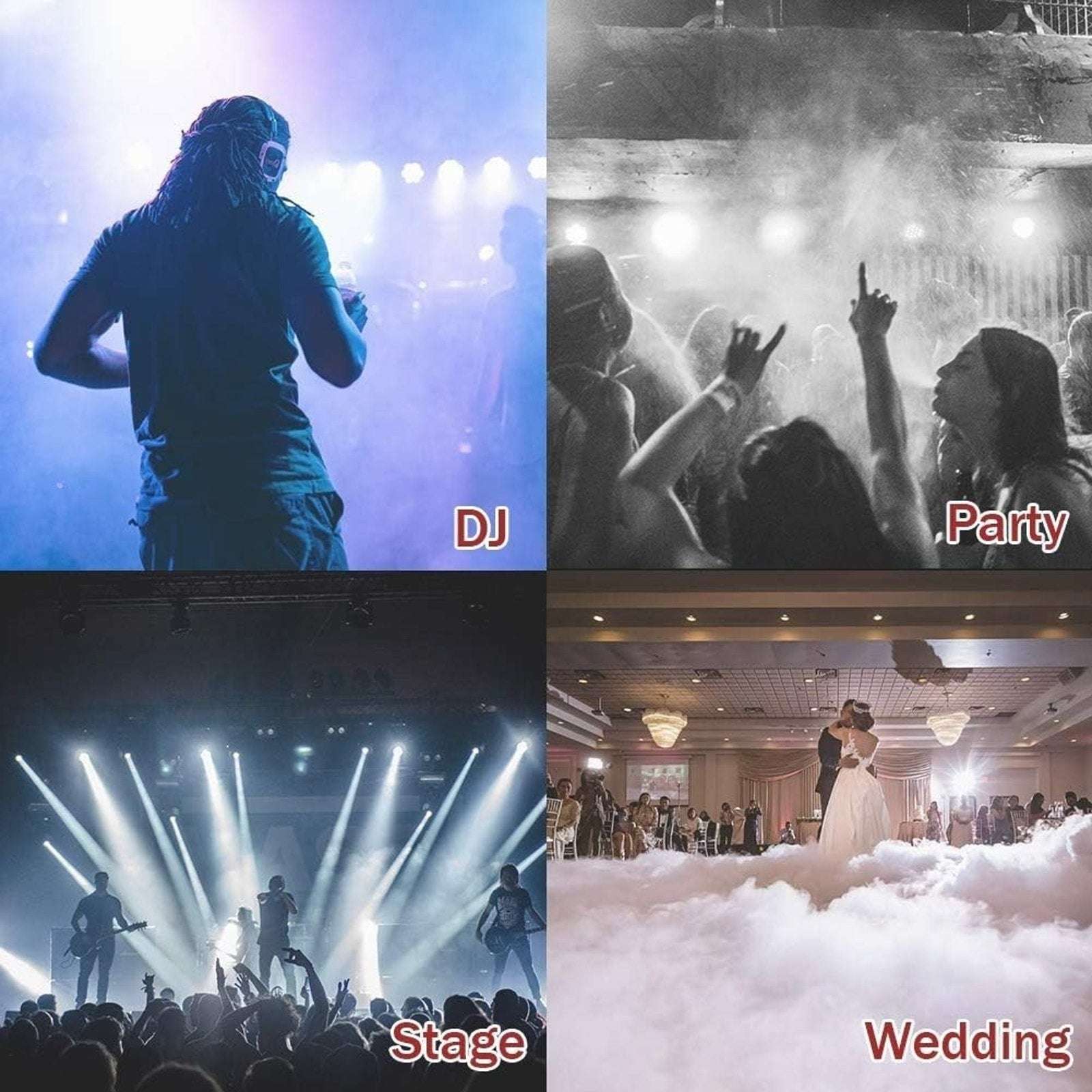 400W 1500CFM Portable Halloween DJ Party Fog Machine 2 Remotes & Fuse Protection