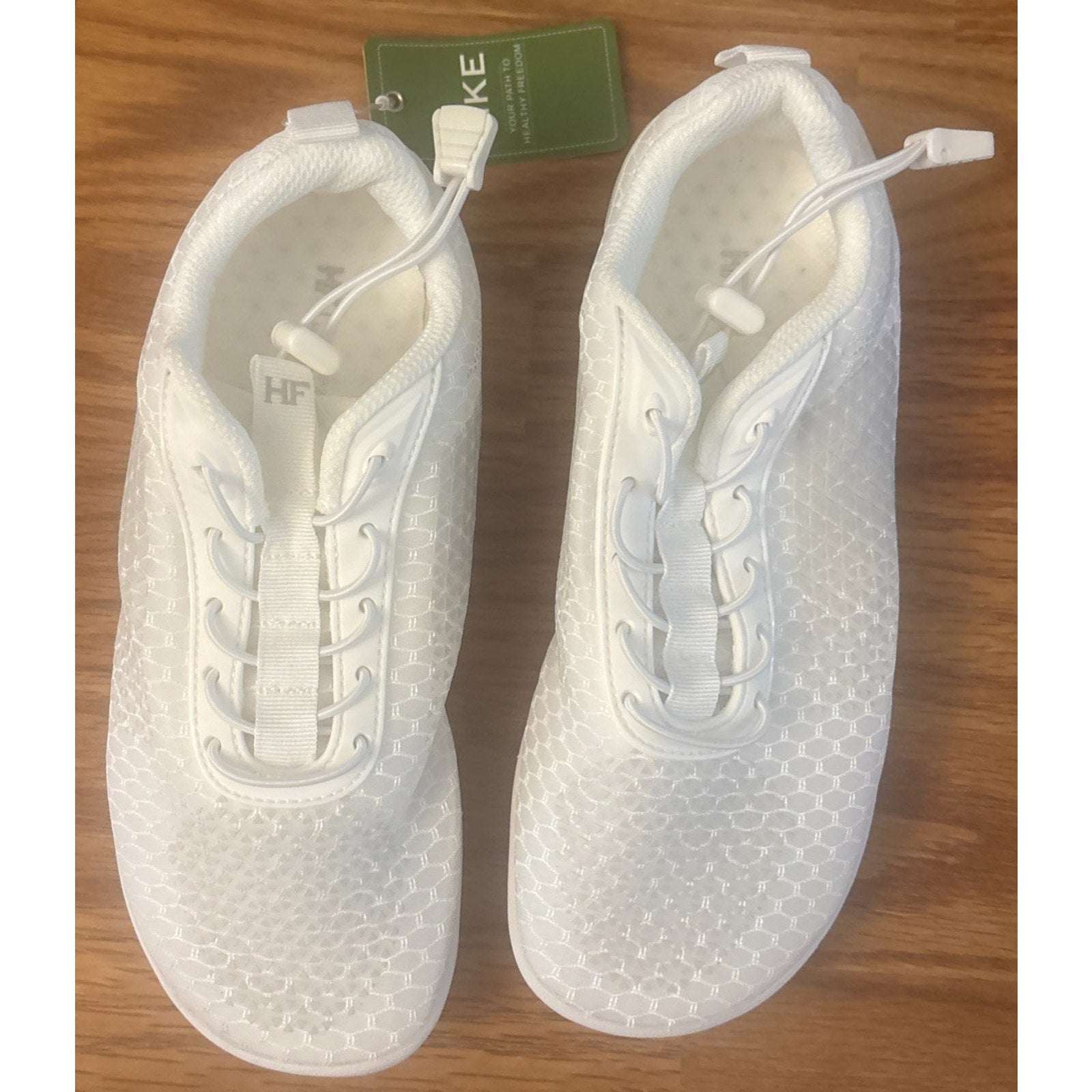 Hike Footwear HF Flow Barefoot Shoes For Foot, Knee & Back White/Gray 7 US