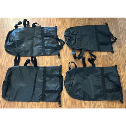 300lbs Canopy Weights Sand Bags Set of 4, XL Heavy Duty 1680D Black Sandbags