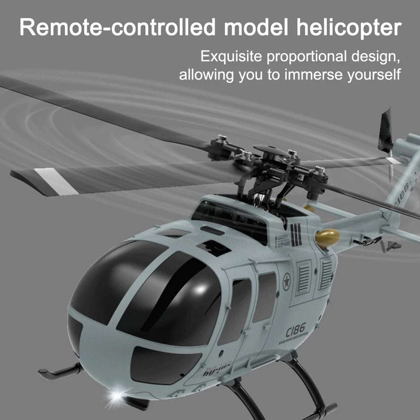RC ERA C186 (RTF) MBB BO105 RC Helicopter 6-Axis Gyro & Barometric Altitude Hold