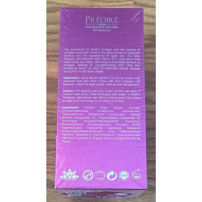 Predire Paris Skin Collagen Cell Renewal Night Serum Apple Grape Stem Technology