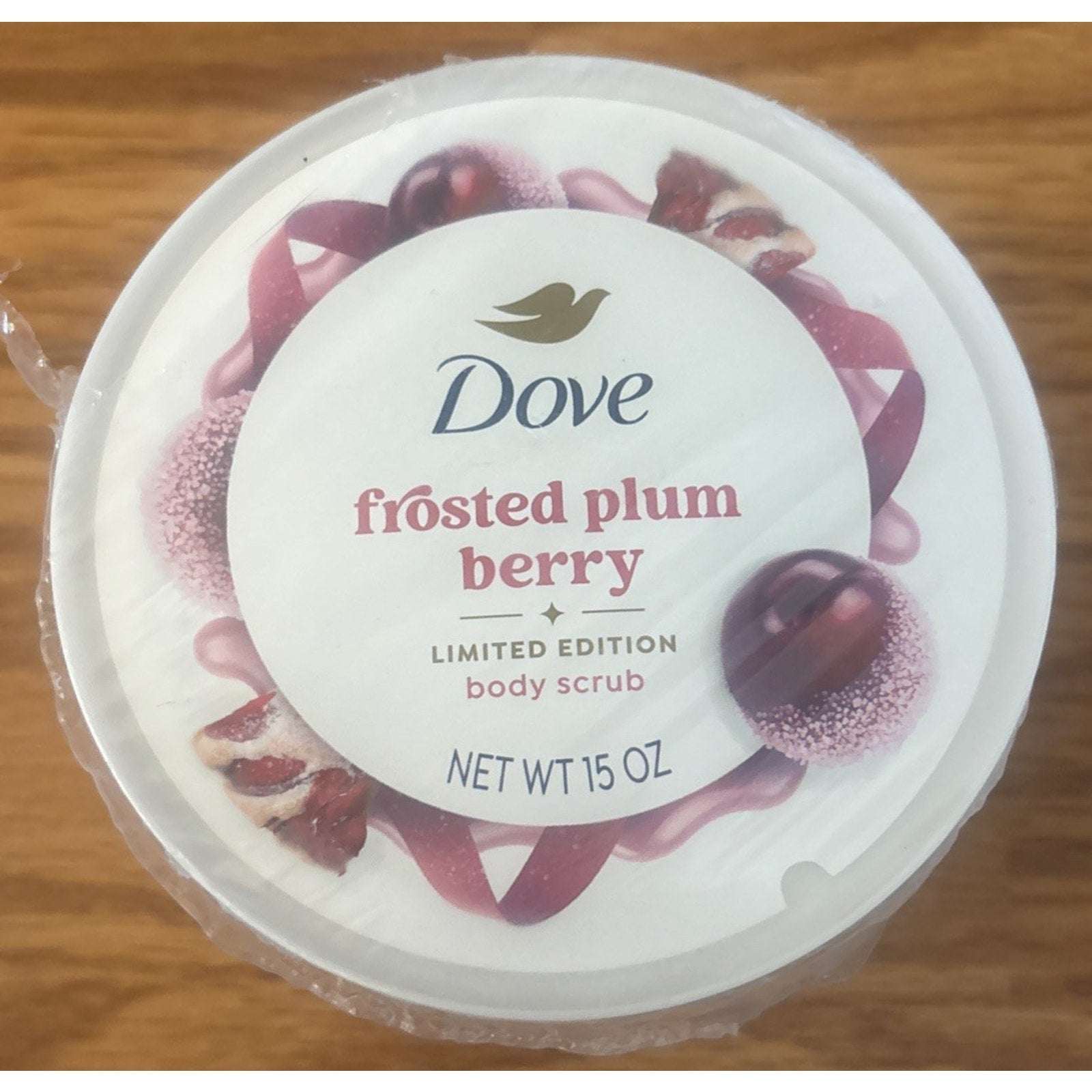 2PC Dove Frosted Plum Berry Body Scrub - Limited Edition - Holiday Treats