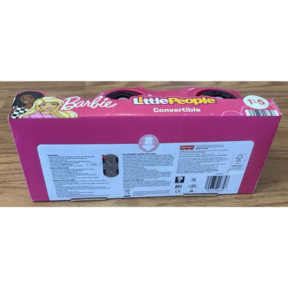 Fisher Price Little People BARBIE Convertible Car with Sounds + 3 Figures NEW