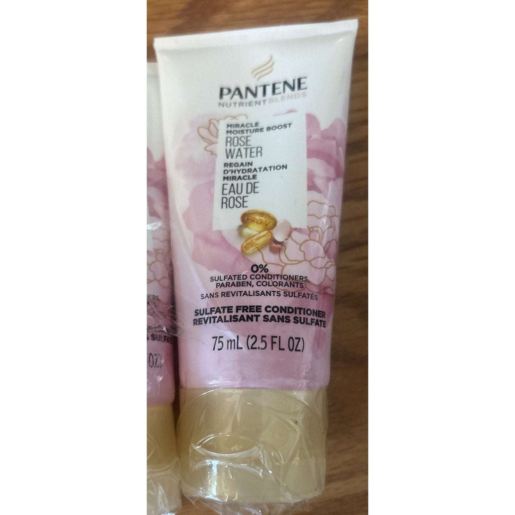4x Pantene Nutrient Blends Miracle Moisture Boost Rose Water Conditioner 2.5floz