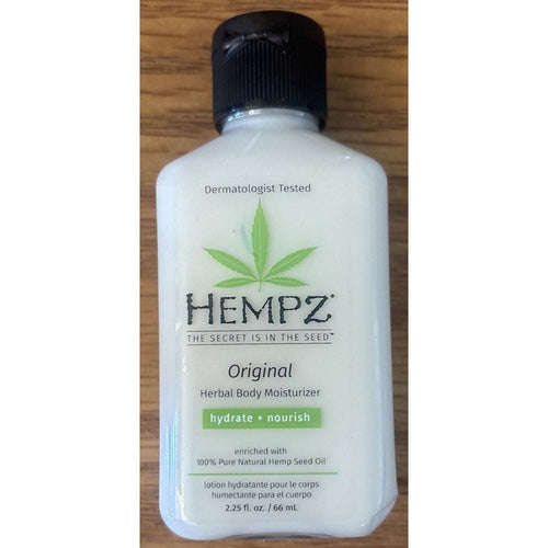 (4) Hempz Original 100% Pure Natural Herbal Moisturizer Lotion 2.25oz Travel