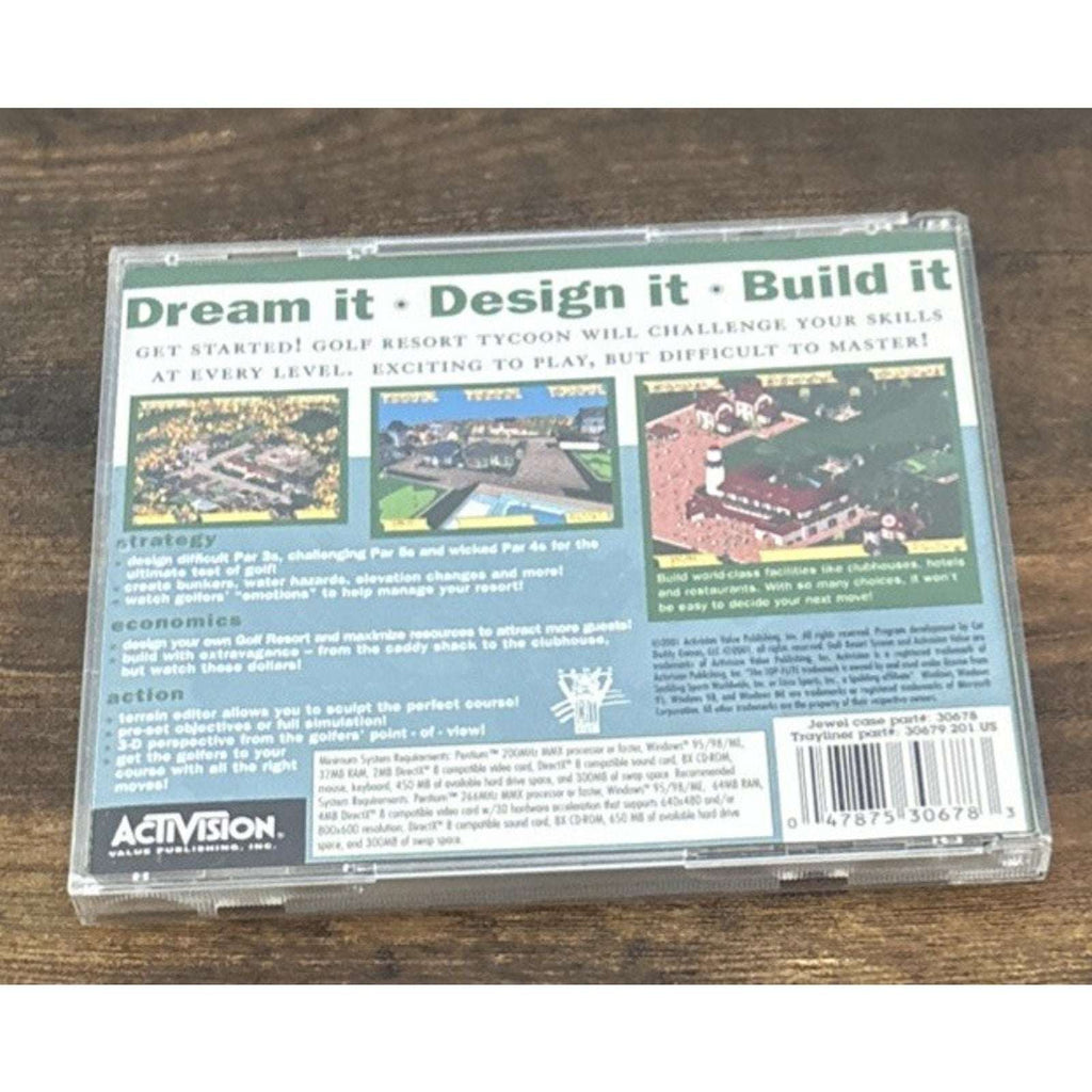 Golf Resort Tycoon : Top Flite Activision PC Game 2001 Complete - Tested/Works