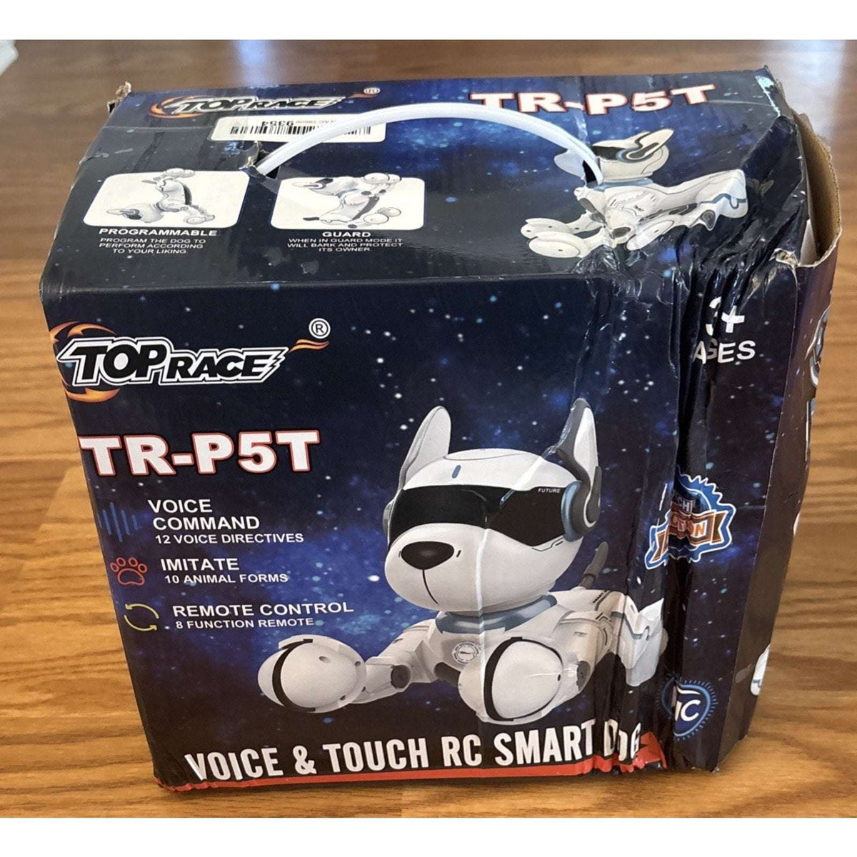 Interactive Programable Smart Robot Dog Rechargeable Voice Guard Mode Imitation
