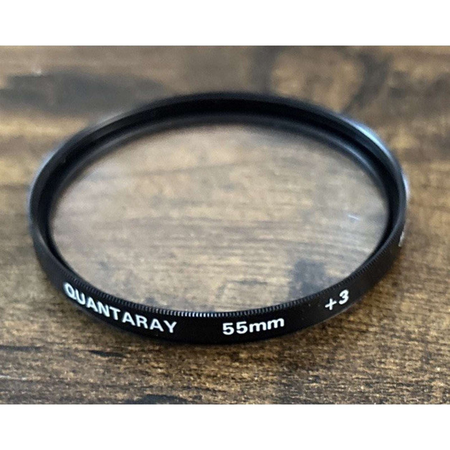 LOT of 4 55mm Glass Lens Filters w/ Case Tiffen 812 & CP - Quantaray +3 & ND2
