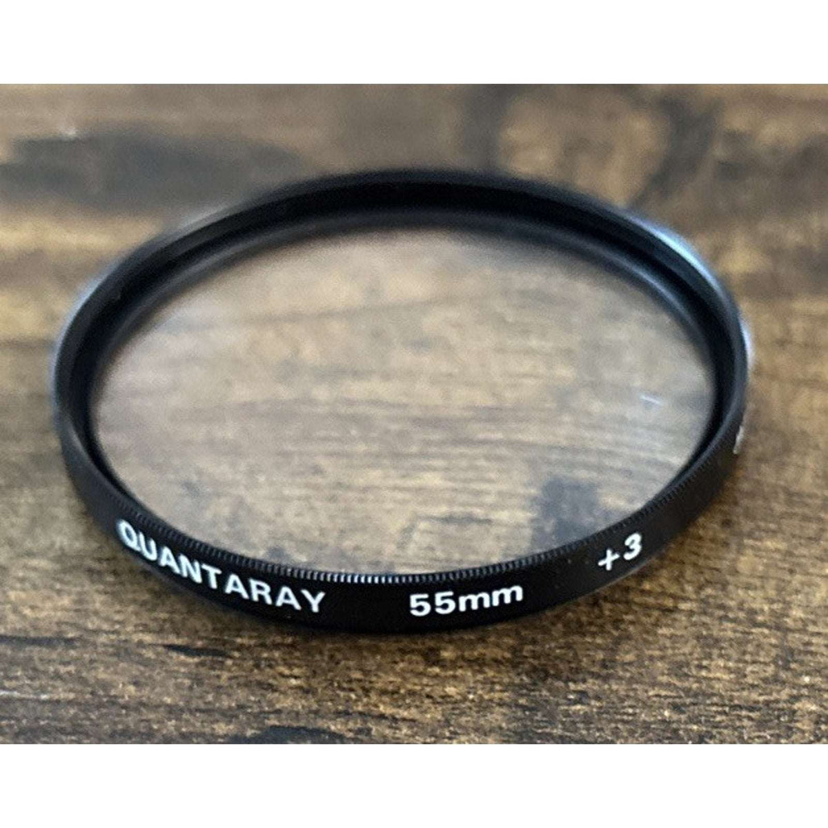 LOT of 4 55mm Glass Lens Filters w/ Case Tiffen 812 & CP - Quantaray +3 & ND2