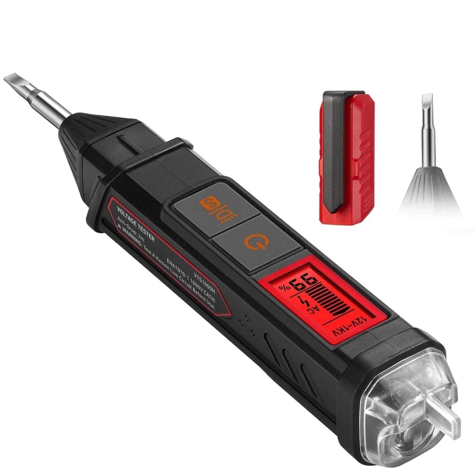 AstroAI Voltage Tester with Flashlight & Screwdriver Non-Contact Dual Range NEW