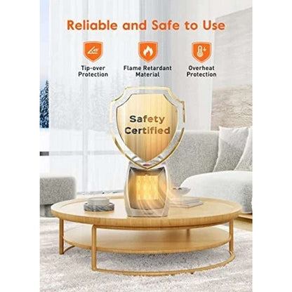 Electric Space Heater Fan w/ Adj Thermostat 1500W Overheat Protection Auto-Off