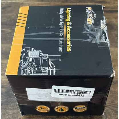 Partsam LED Cab Marker Roof Running 9LED Amber Top Lights Clear Lens Dodge Ram