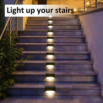10x Solar Deck Lights Outdoor Step Lights LED Fence Stair Lights for Garden Yard