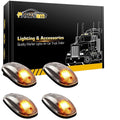 Partsam LED Cab Marker Roof Running 9LED Amber Top Lights Clear Lens Dodge Ram